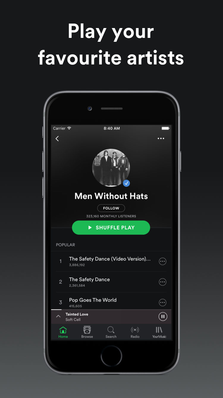 Spotify App Artist Information